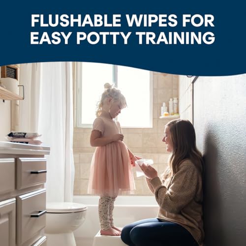 Flushable Wet Wipes Fresh Feel 336 Count Adult Hygiene