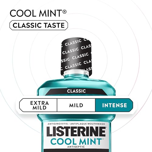 Cool Mint Antiseptic Mouthwash for Fresh Breath & Gum Care