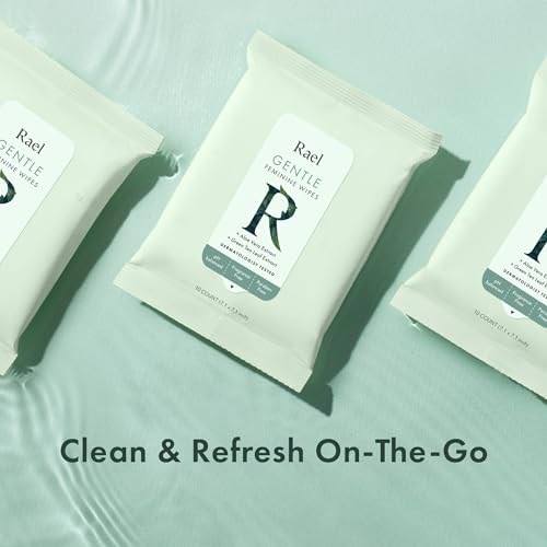 Rael Feminine Wipes, Flushable, Travel Size, All Skin Types, Daily Use