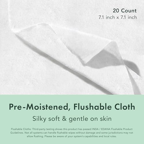 Rael Feminine Wipes, Flushable, Travel Size, All Skin Types, Daily Use