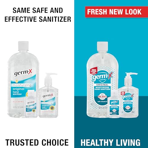 Germ-X Original Hand Sanitizer, Non-Drying Moisturizing Gel with Vitamin
