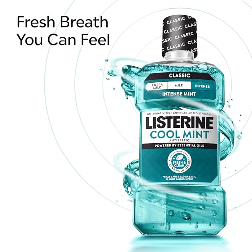 Cool Mint Antiseptic Mouthwash for Fresh Breath & Gum Care