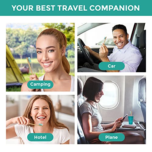 Pruvade Disposable Toothbrushes, Prepasted Toothbrushes Individually Wrapped