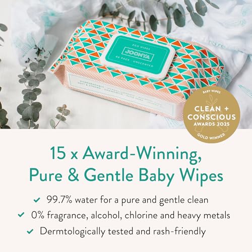Plant-Based Unscented Baby Wipes Hypoallergenic Gentle Care