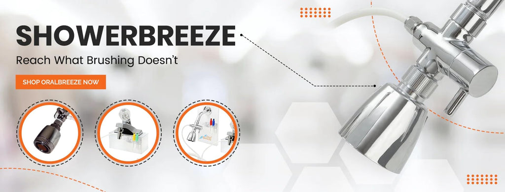 Shower Water Flosser Oral Irrigator No Battery Adjustable Pressure