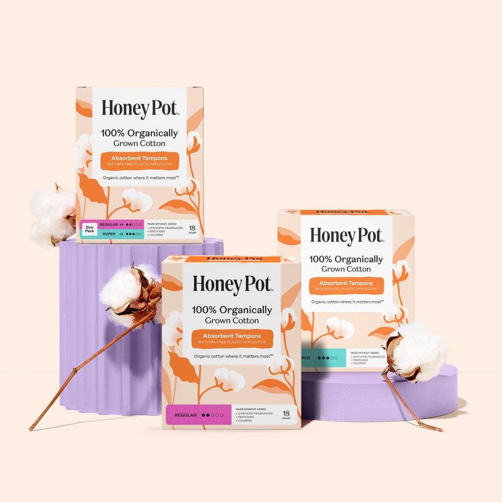 Organic Cotton Tampons with Bio Applicator Unscented Care