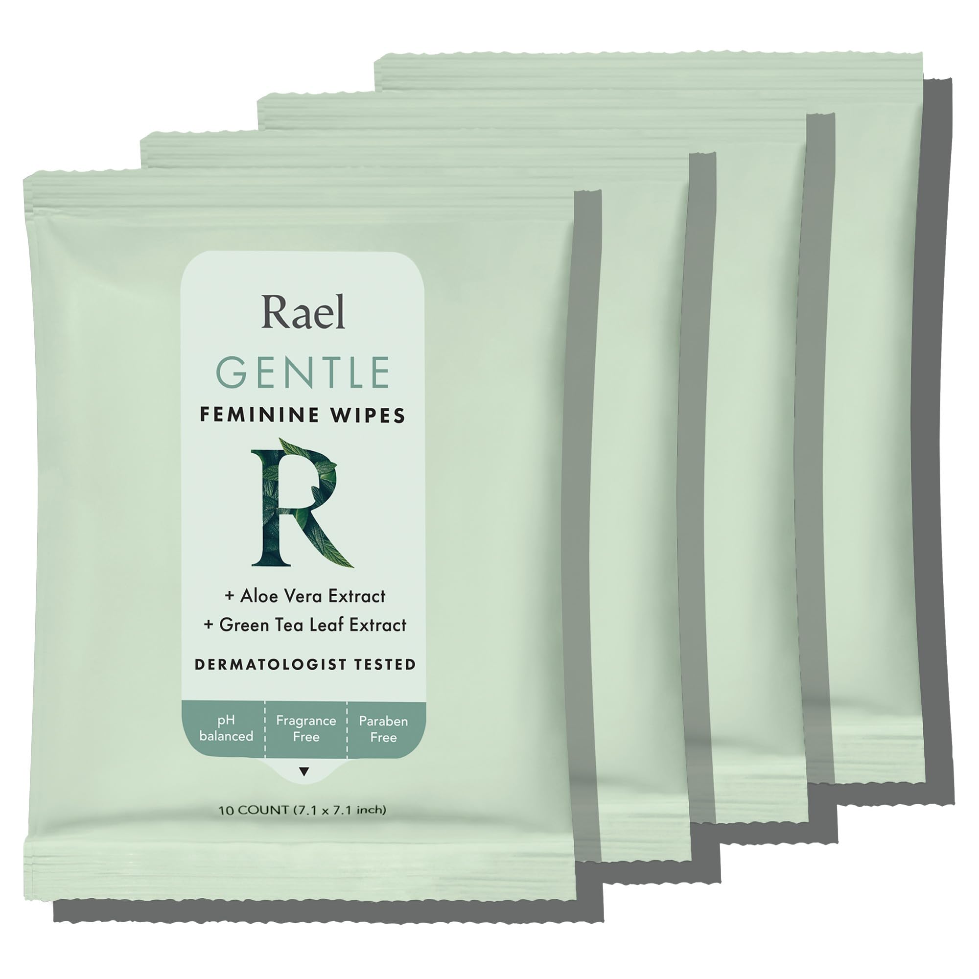 Rael Feminine Wipes, Flushable, Travel Size, All Skin Types, Daily Use