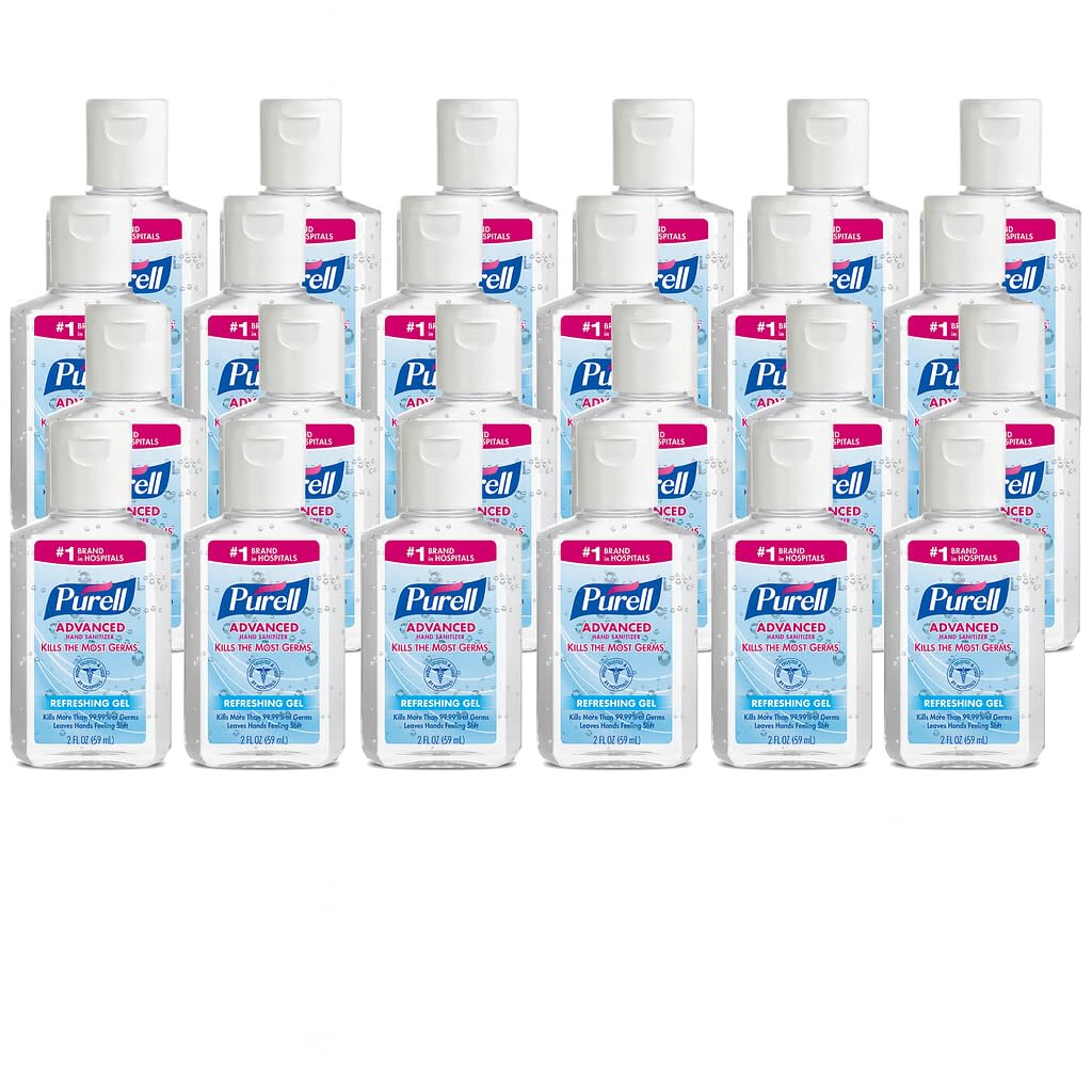 Travel Hand Sanitizer Gel Clean Scent Flip-Cap Bottle Pack