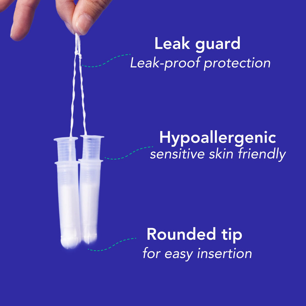 Organic Cotton Tampons with Plant-Based Applicator Biodegradable