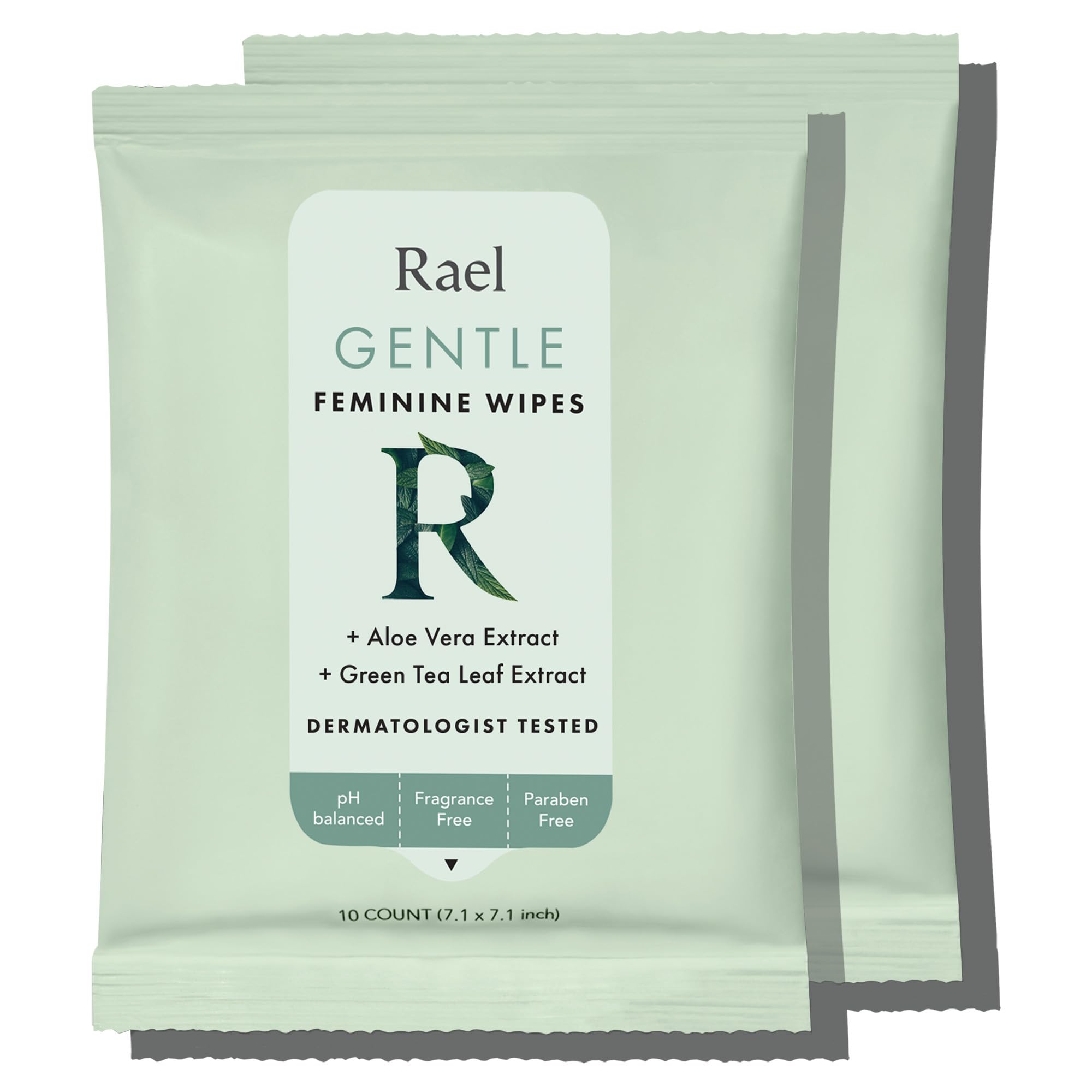 Rael Feminine Wipes, Flushable, Travel Size, All Skin Types, Daily Use