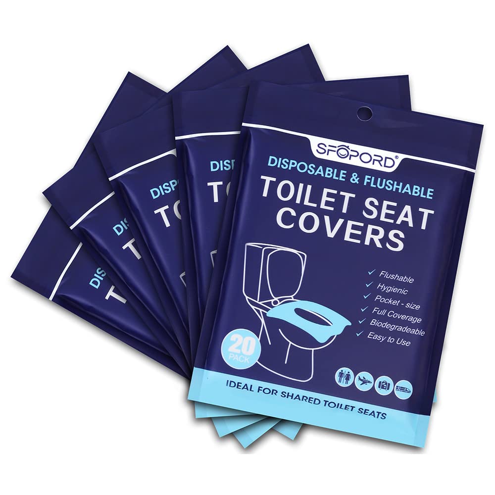 Disposable Toilet Seat Covers XL 100 Pack Travel Hygiene Essentials