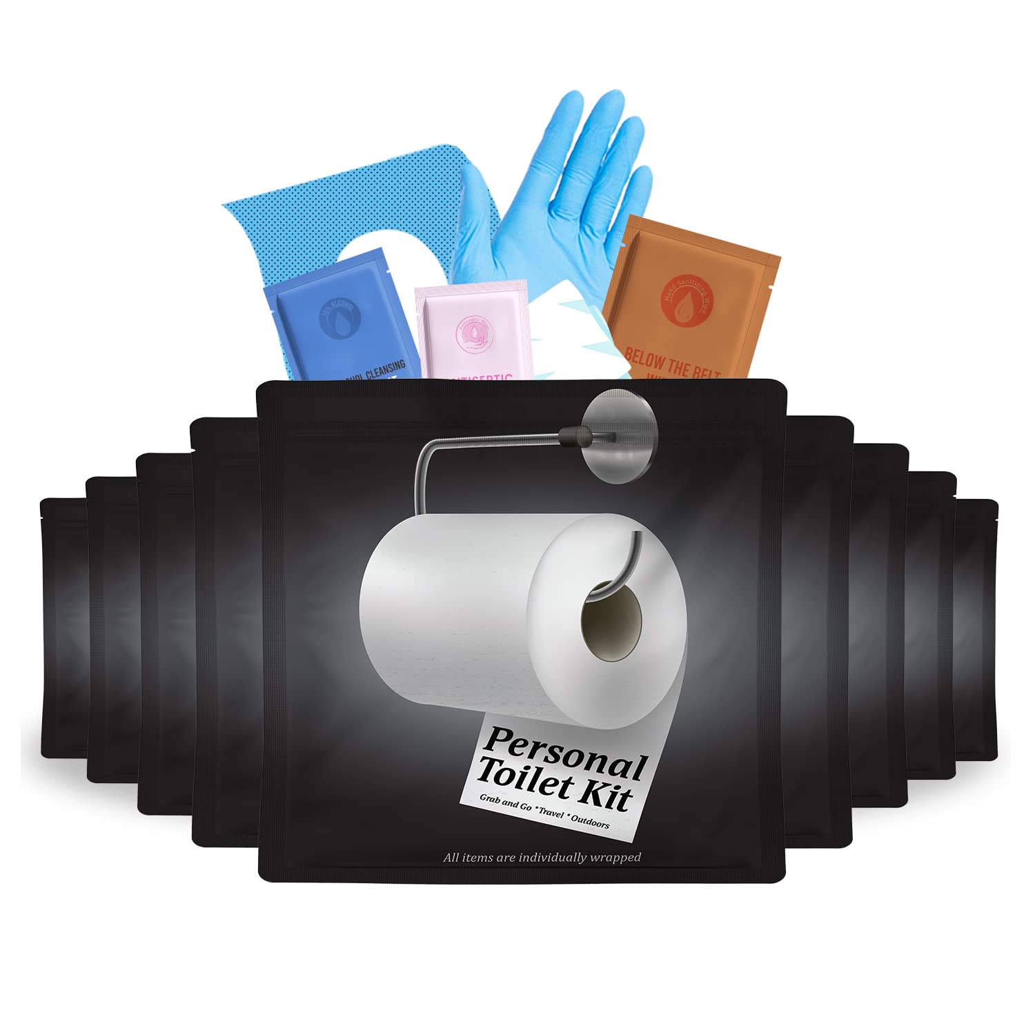 Disposable Toilet Hygiene Kit 10 Pack Travel Protection Set