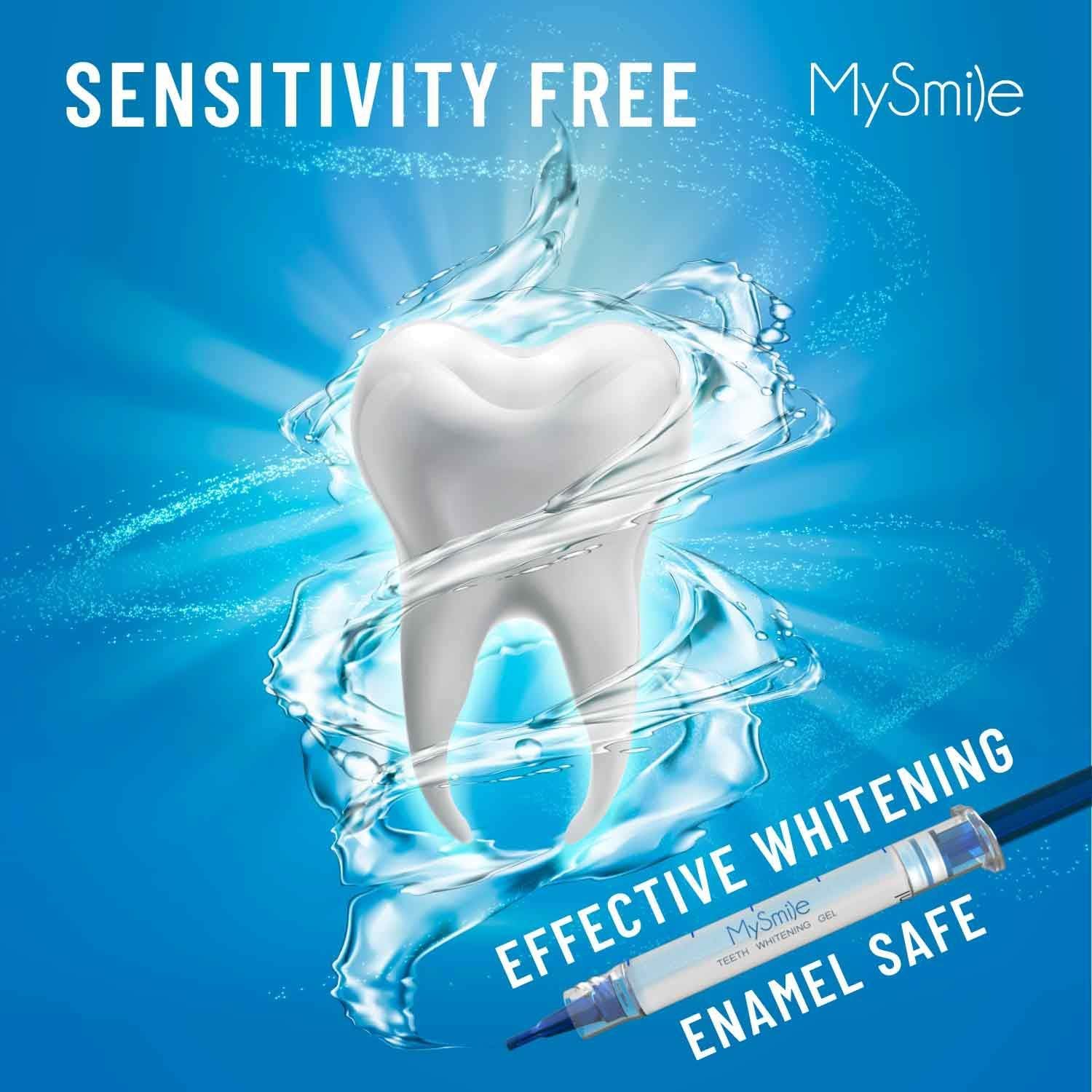 LED Teeth Whitening Kit with Fast Gel Stain Removal System