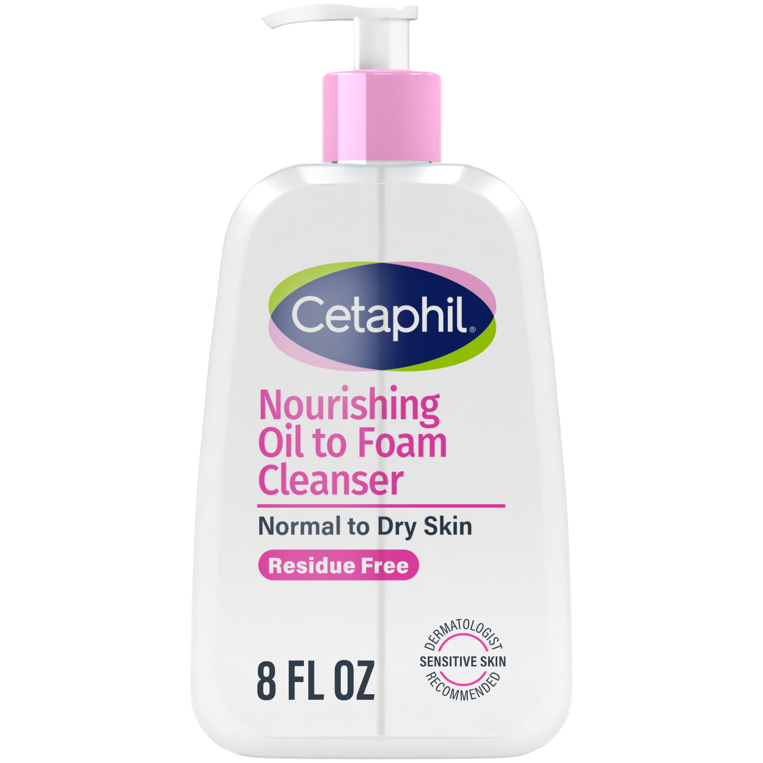 Nourishing Oil-to-Foam Facial Cleanser for Dry Skin 8oz