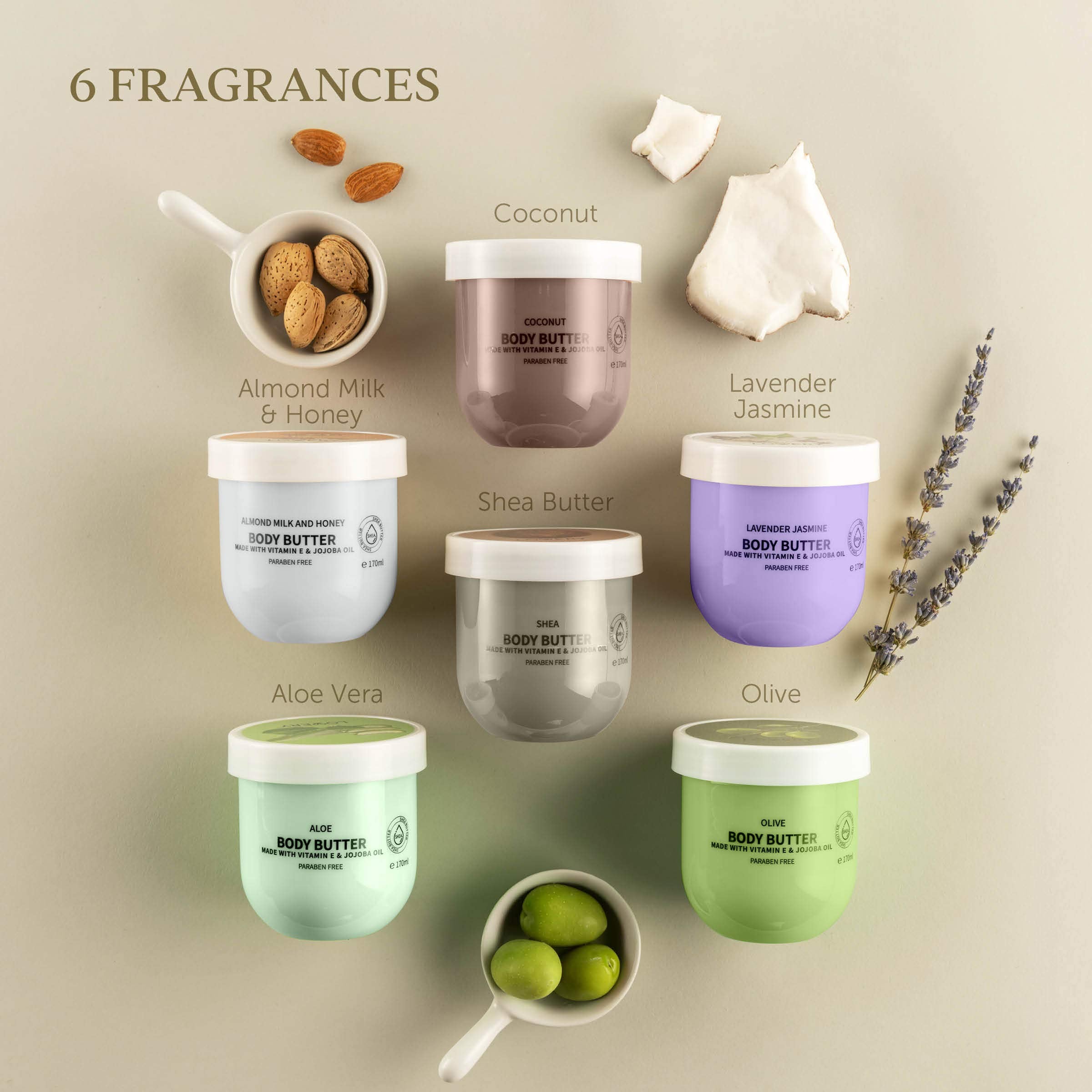 Whipped Body Butter Lotion Set with Shea Butter 36oz Gift Set