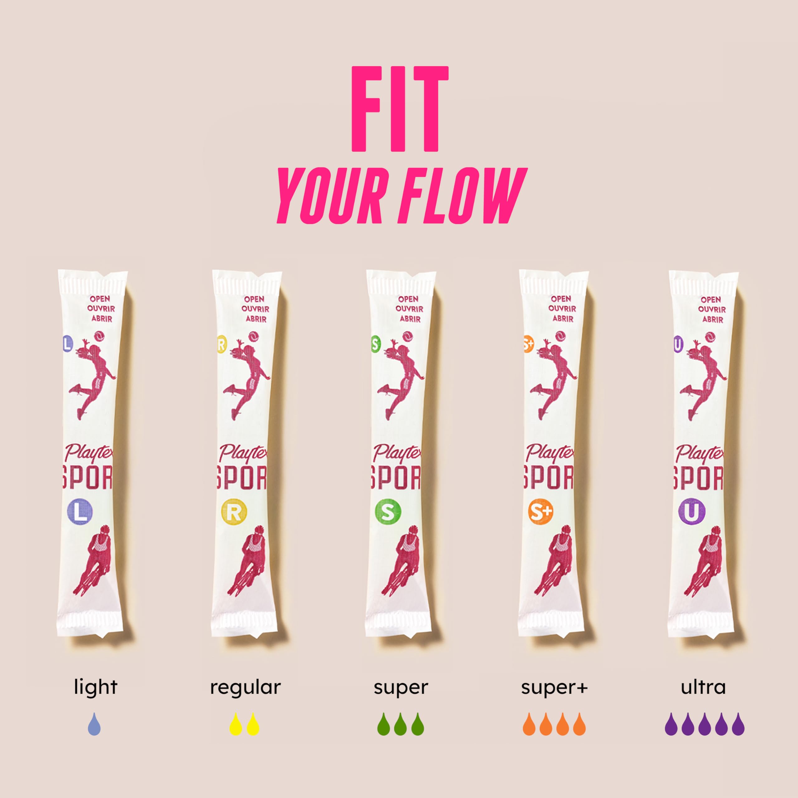 Sport Tampons Multipack Regular & Super Leak Protection 48 Count