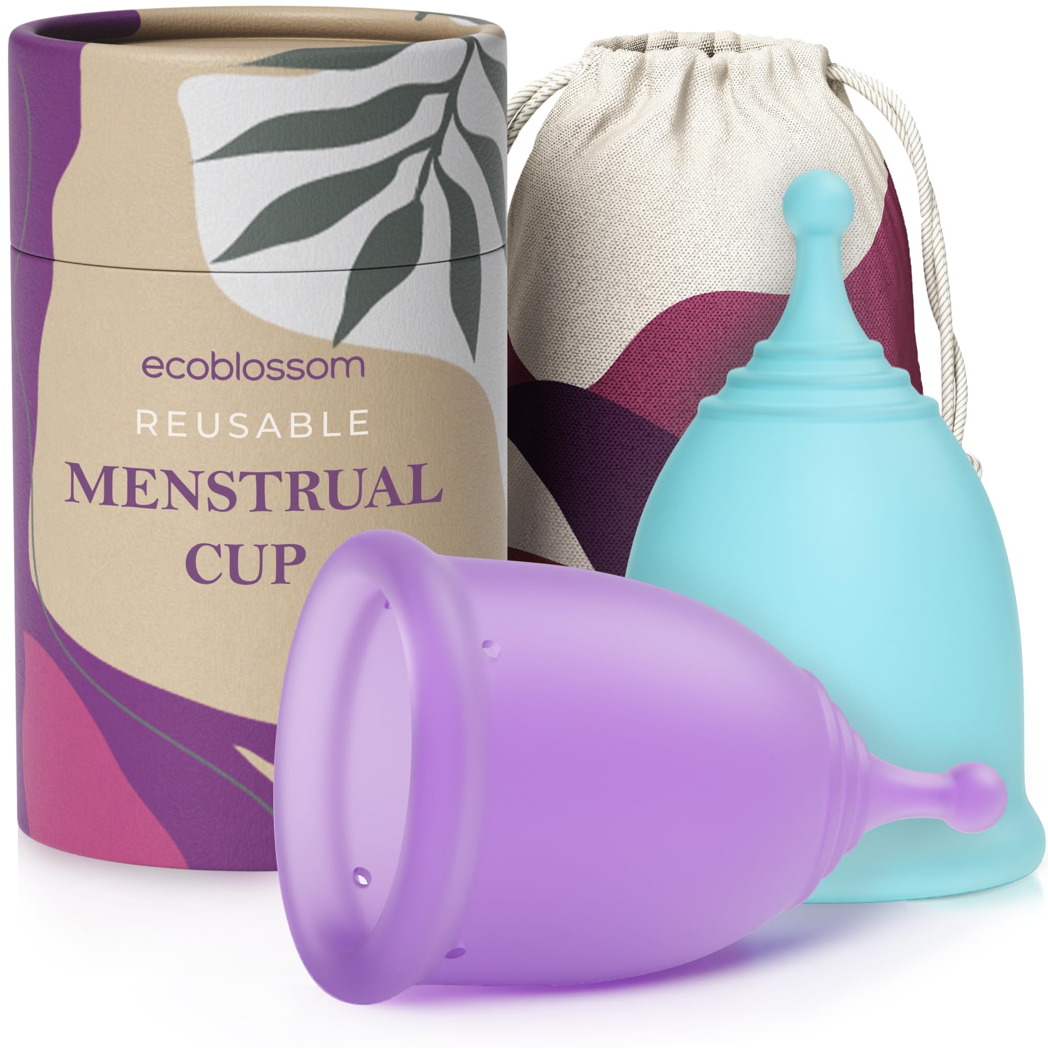 Reusable Menstrual Cup Set Medical Silicone 12 Hour Protection
