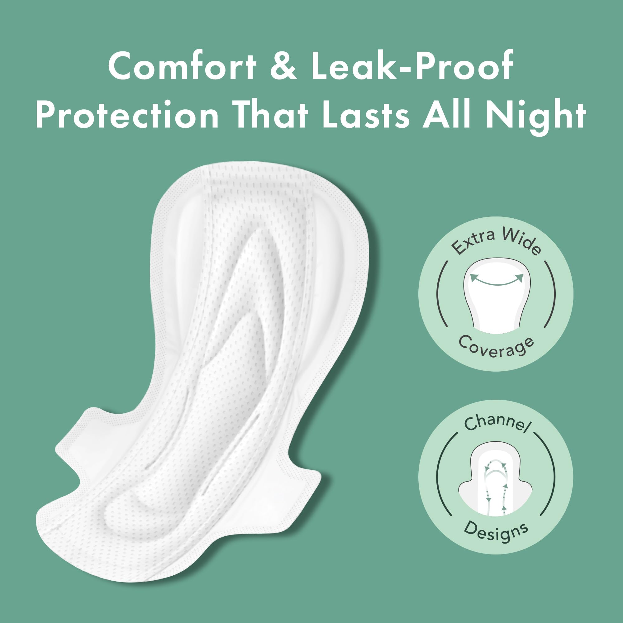 Rael Organic Cotton Sanitary Pads Variation RG, LG