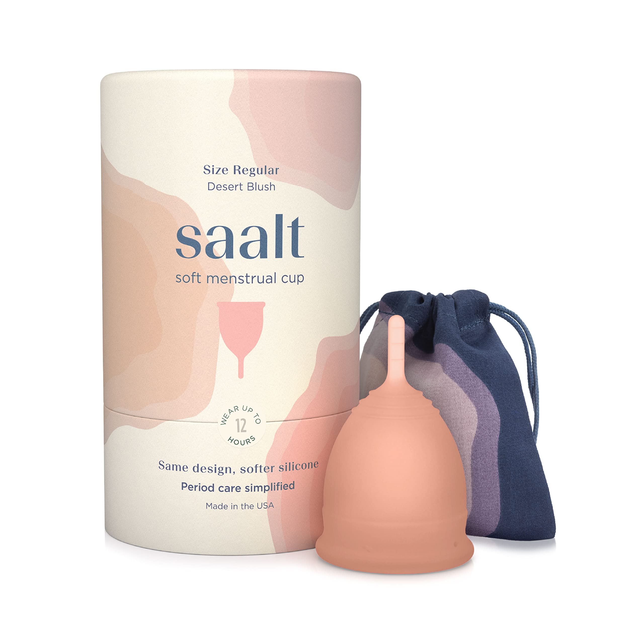 Soft Reusable Menstrual Cup with Carry Bag Leak-Free Protection