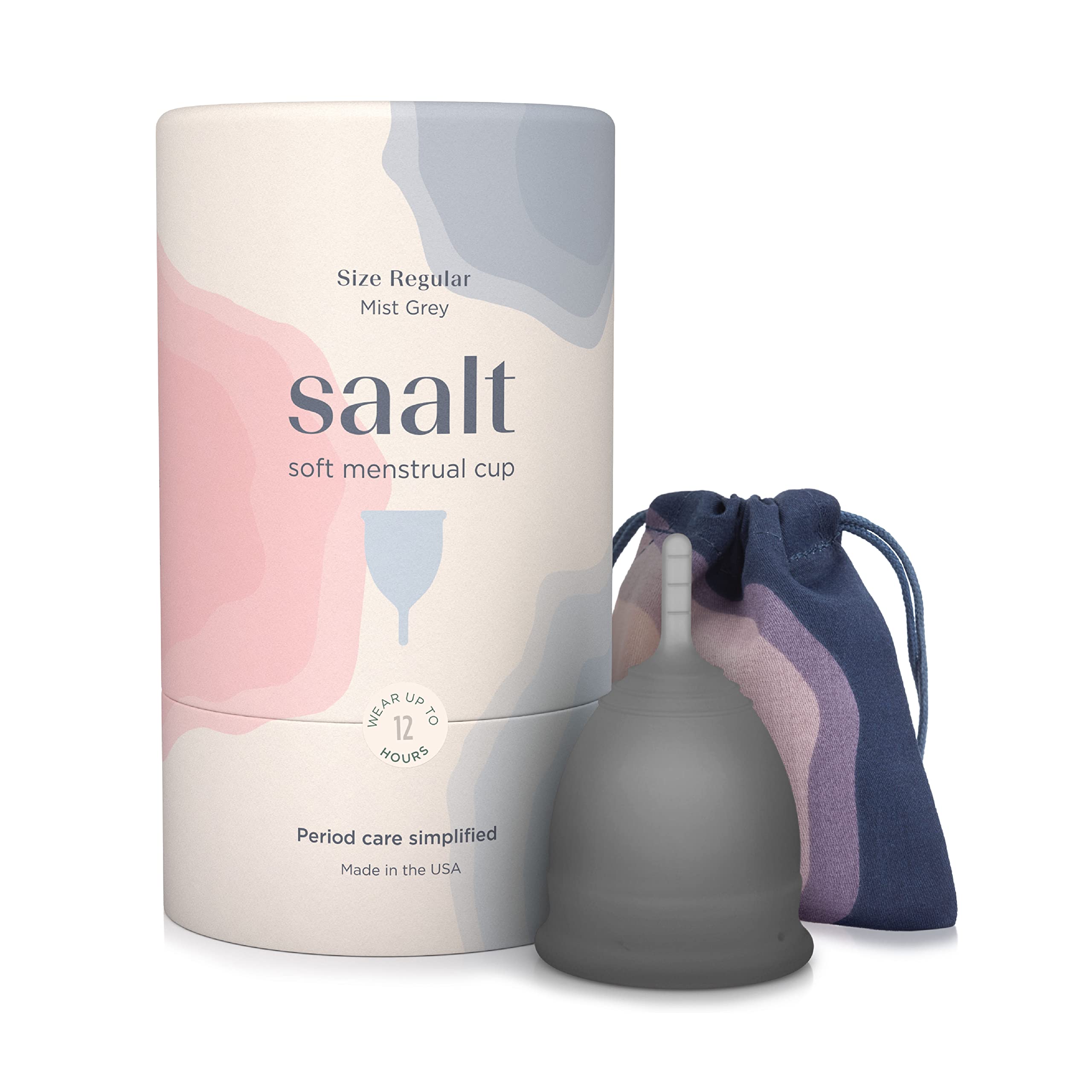 Soft Reusable Menstrual Cup with Carry Bag Leak-Free Protection