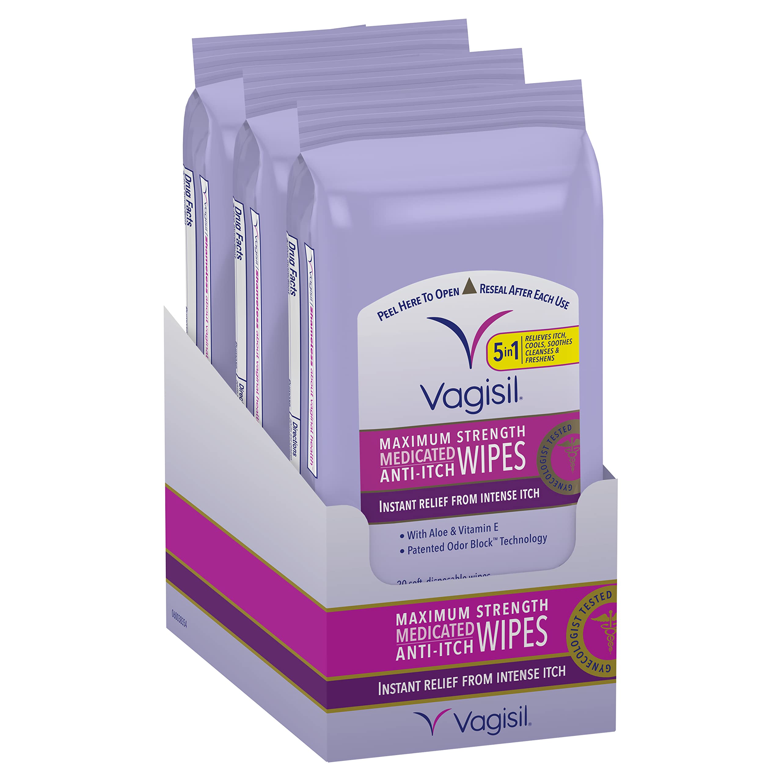 Vagisil Odor Block Daily Freshening Wipes