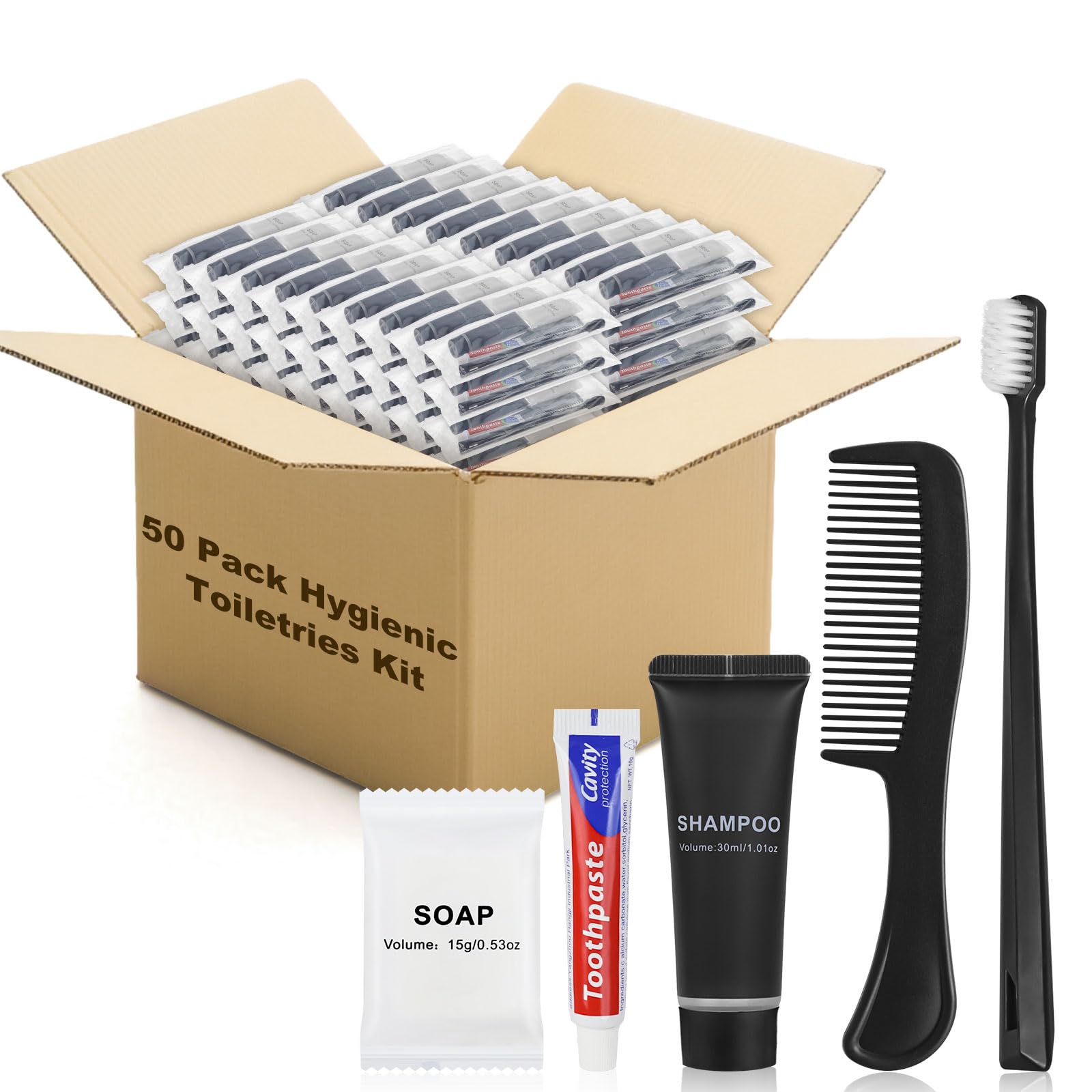 Bulk Hygiene Kit with Toothbrush & Essentials Travel Pack