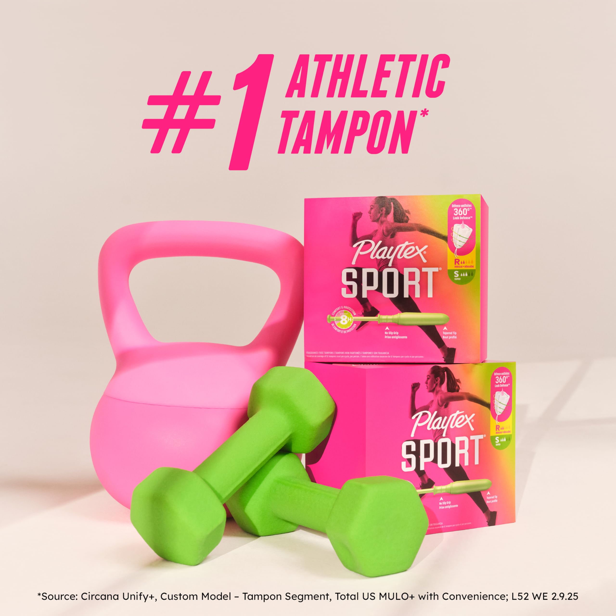 Sport Tampons Multipack Regular & Super Leak Protection 48 Count