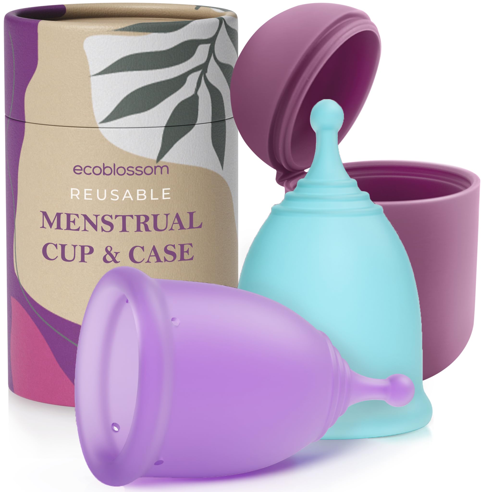 Reusable Menstrual Cup Set Medical Silicone 12 Hour Protection