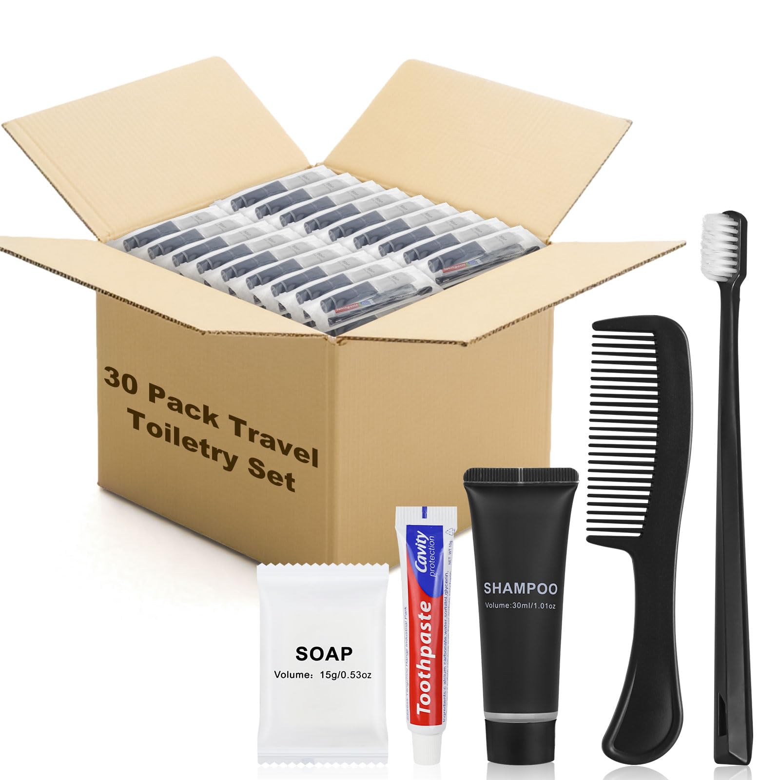 Bulk Hygiene Kit with Toothbrush & Essentials Travel Pack
