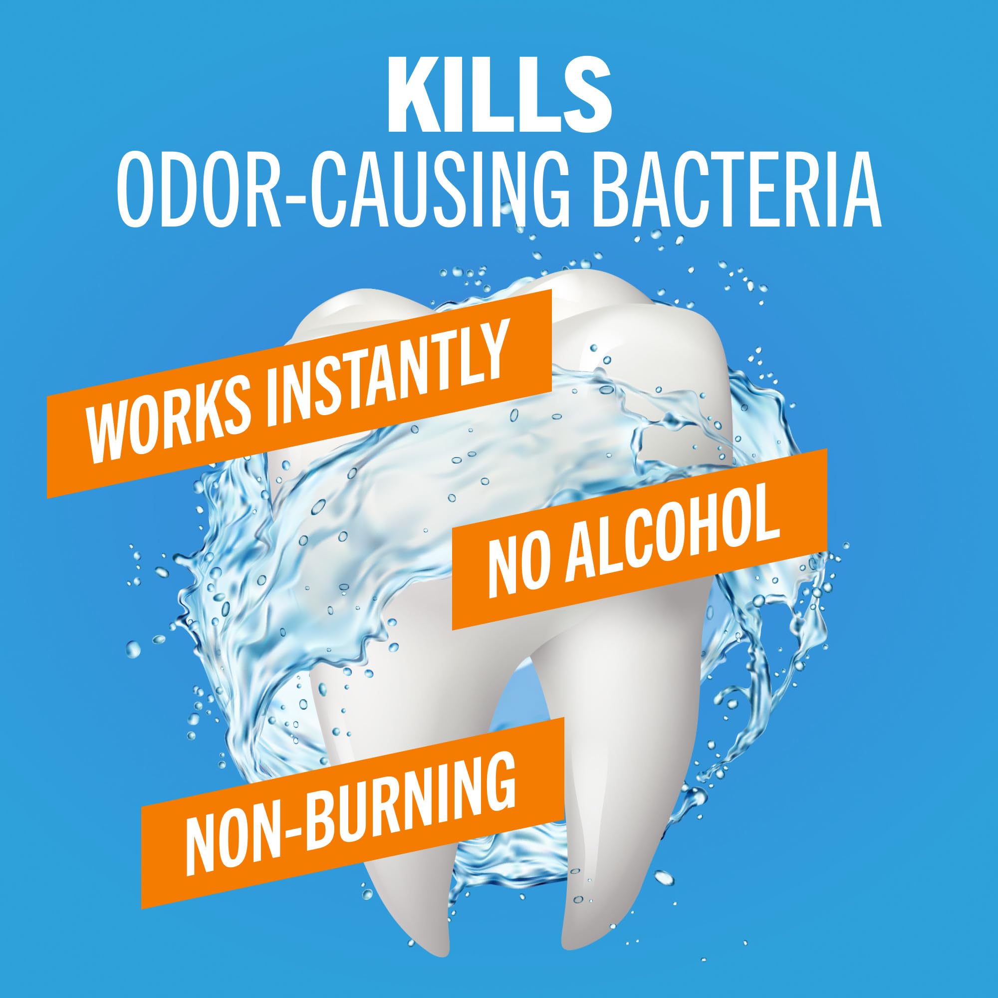 Alcohol-Free Fresh Breath Mouthwash Icy Mint 16oz Duo