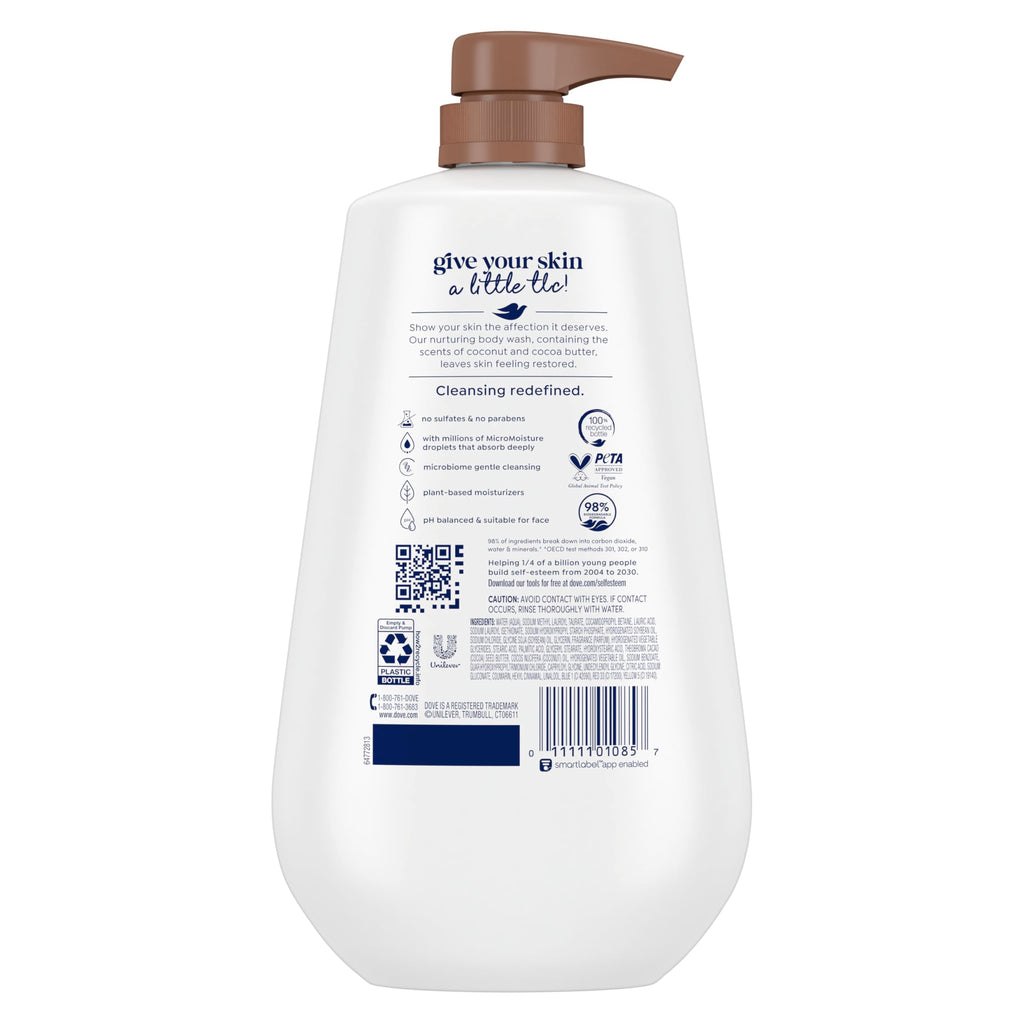 Moisturizing Body Wash with Coconut & Cocoa Butter 30.6oz