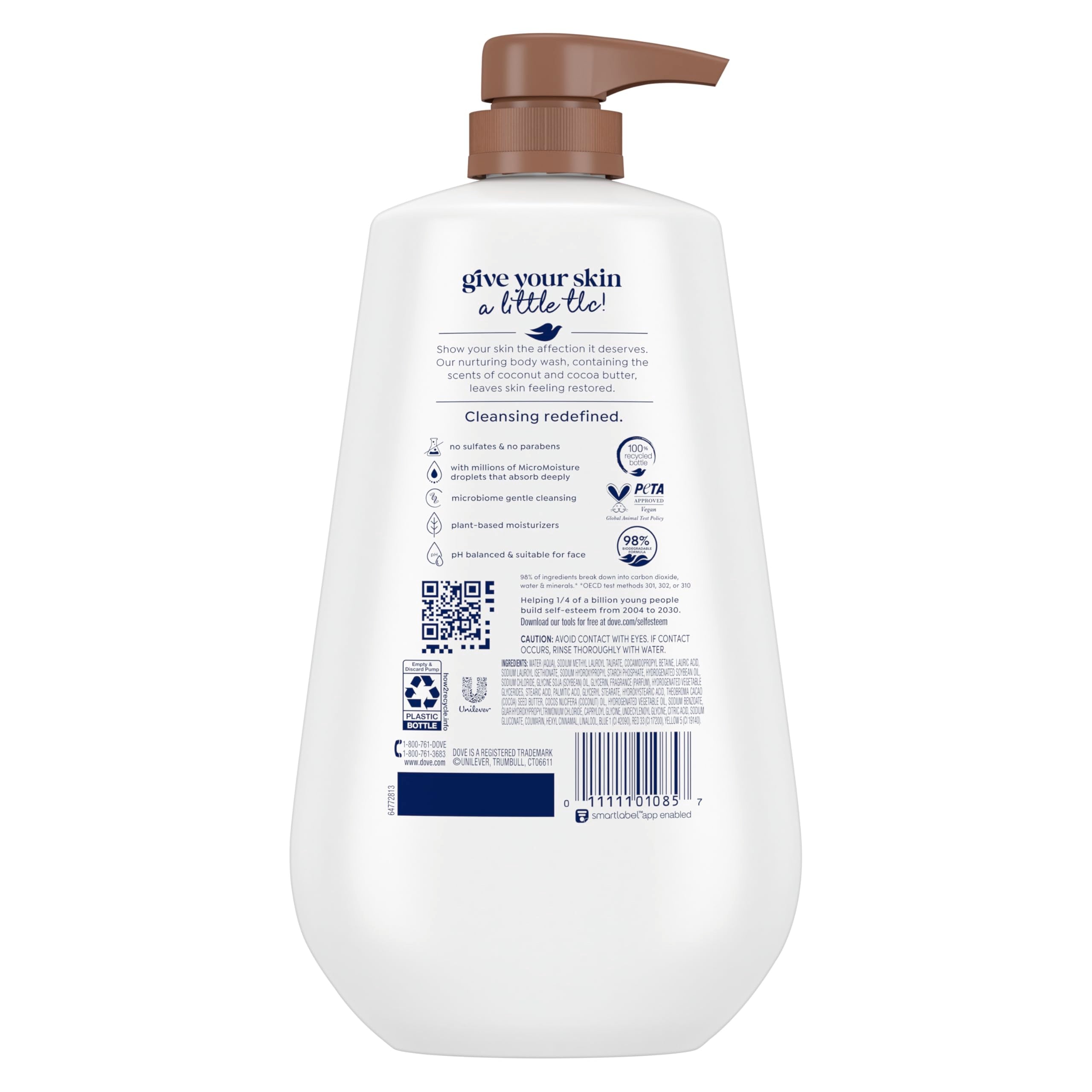 Moisturizing Body Wash with Coconut & Cocoa Butter 30.6oz