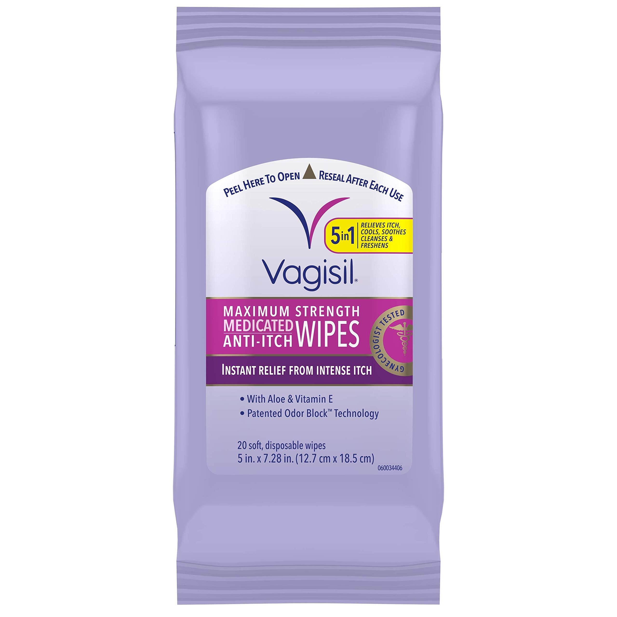 Vagisil Odor Block Daily Freshening Wipes