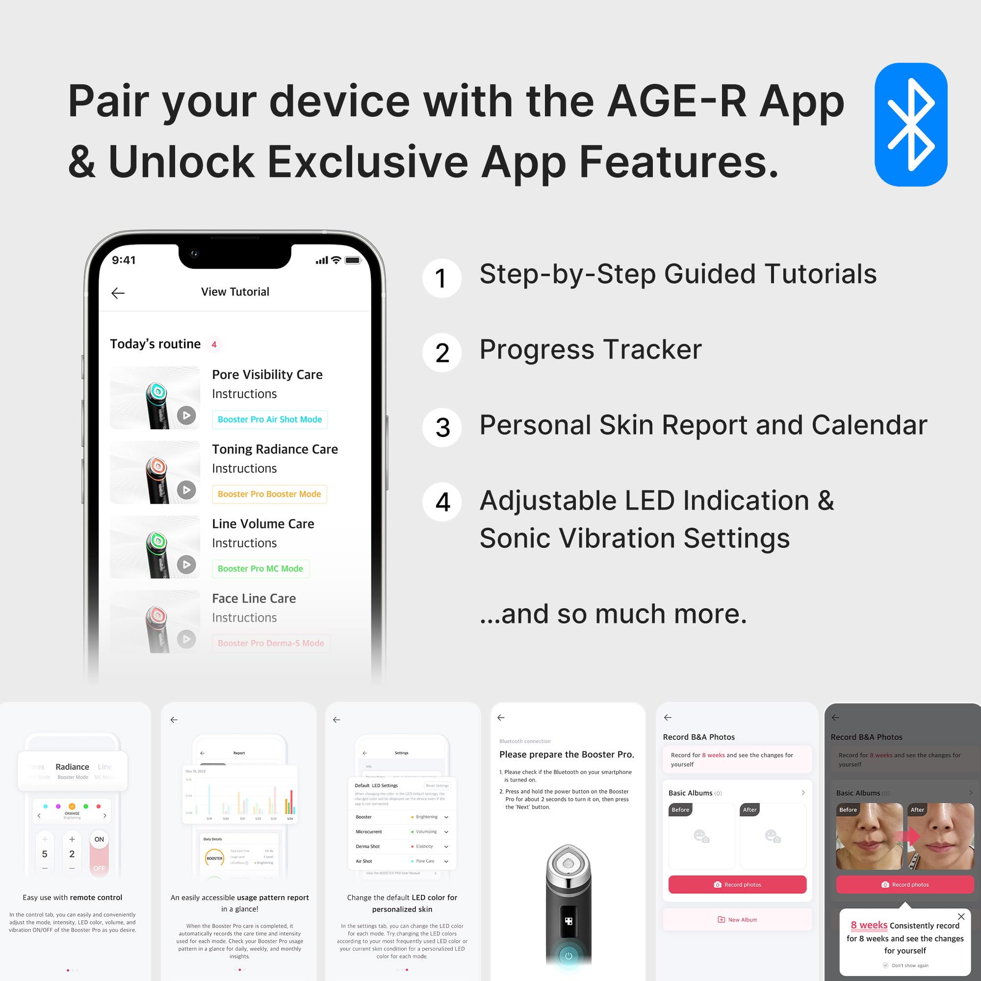 6-in-1 Glass Glow Beauty Massager for Firm Radiant Skin