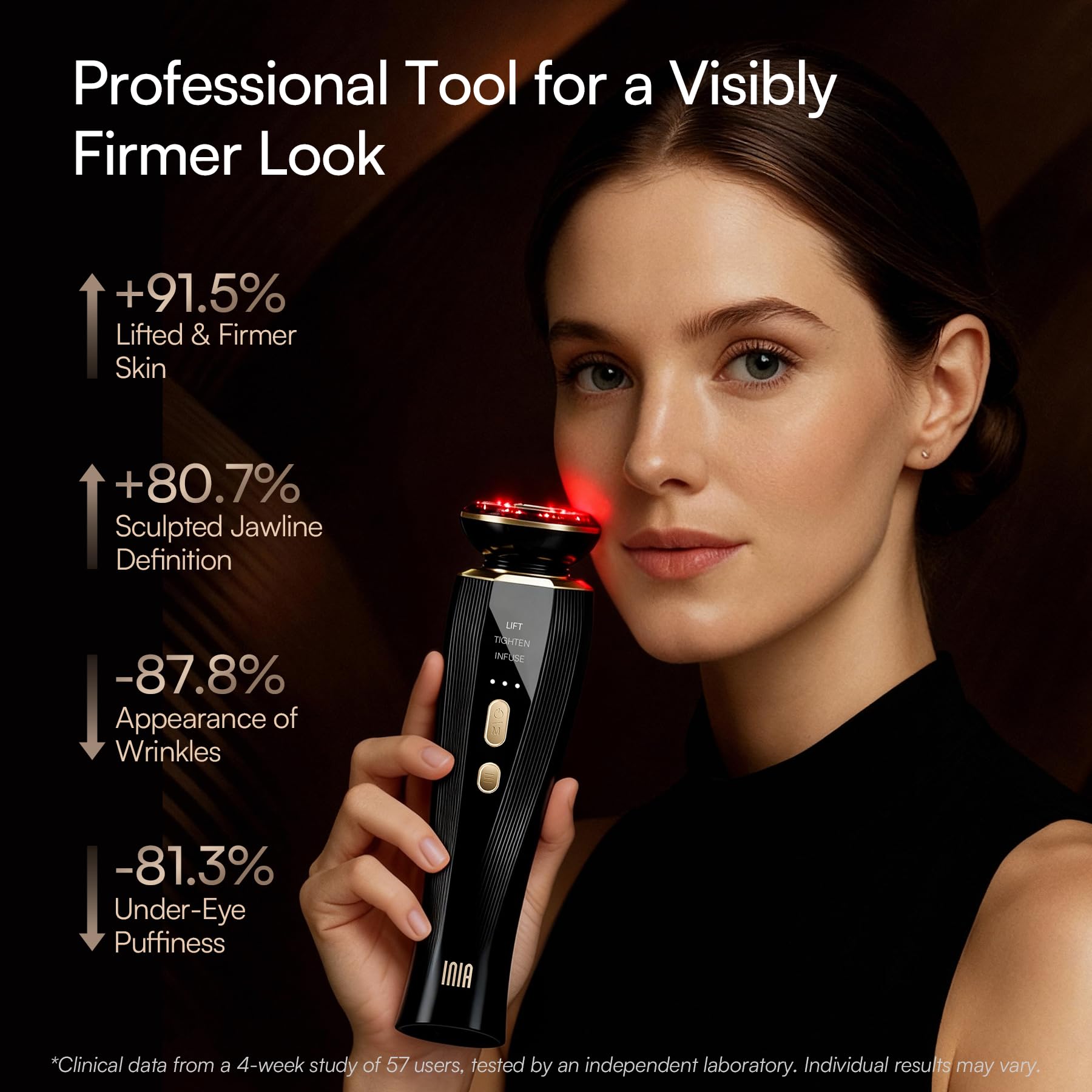 3-in-1 Red Light Therapy Device for Face & Neck Firming