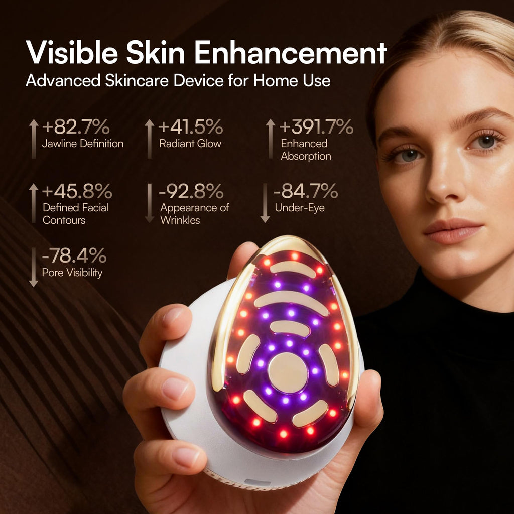 8-in-1 Microcurrent Facial Device with LED & Thermal Care