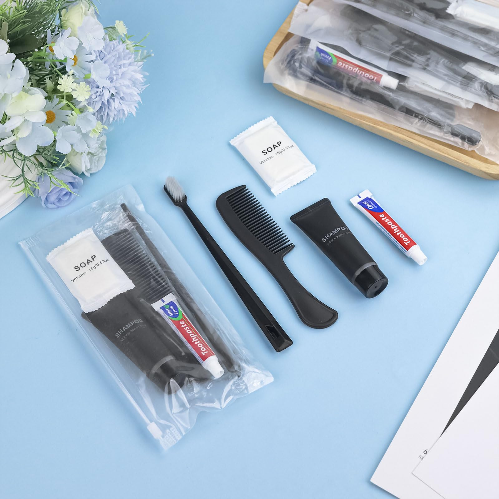 Bulk Hygiene Kit with Toothbrush & Essentials Travel Pack