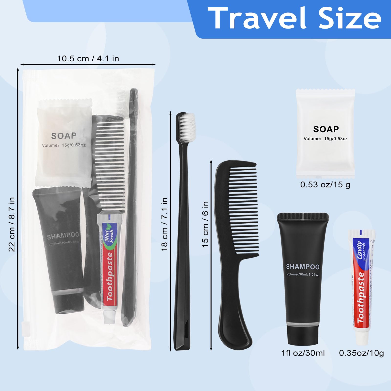 Bulk Hygiene Kit with Toothbrush & Essentials Travel Pack