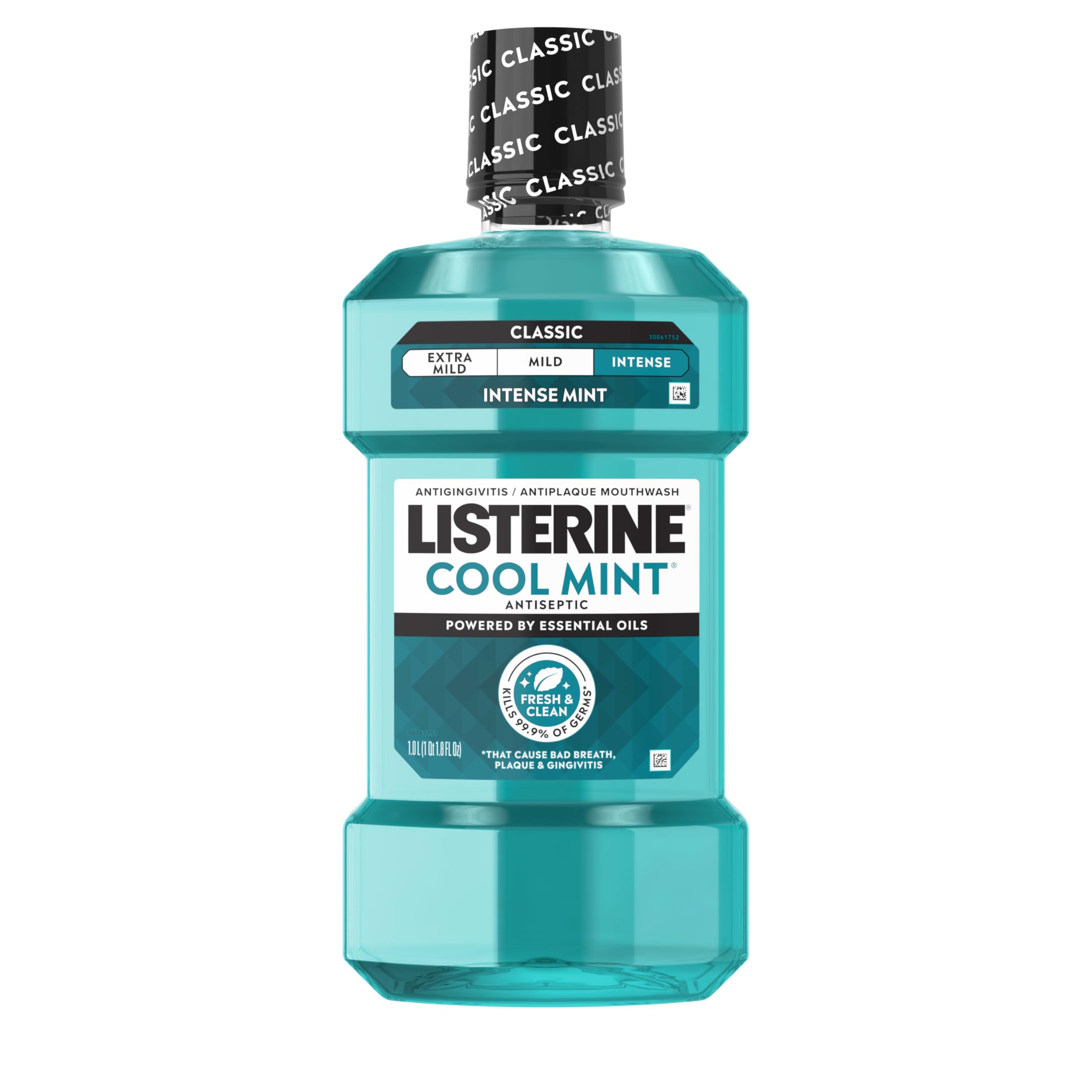 Cool Mint Antiseptic Mouthwash for Fresh Breath & Gum Care