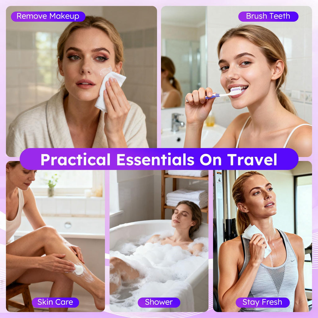 Disposable Hygiene Kit Travel Toiletry Essentials Set Bulk Pack