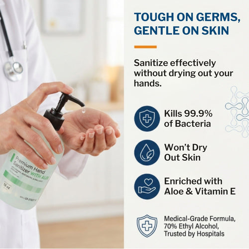 Alcohol Hand Sanitizer with Aloe Spring Water Scent 18oz