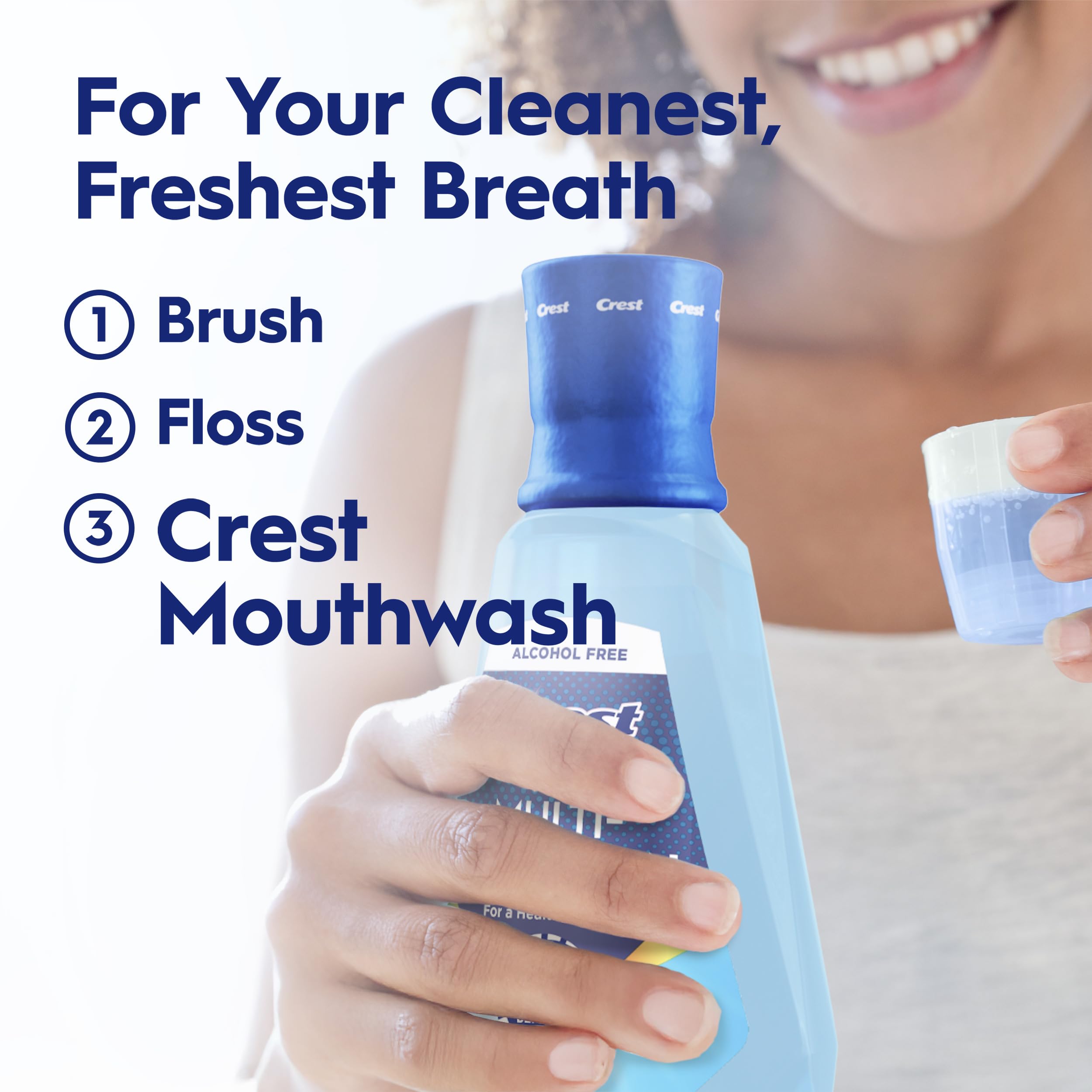 Alcohol-Free Multi-Protection Mouthwash Fresh Mint 33.8oz Duo