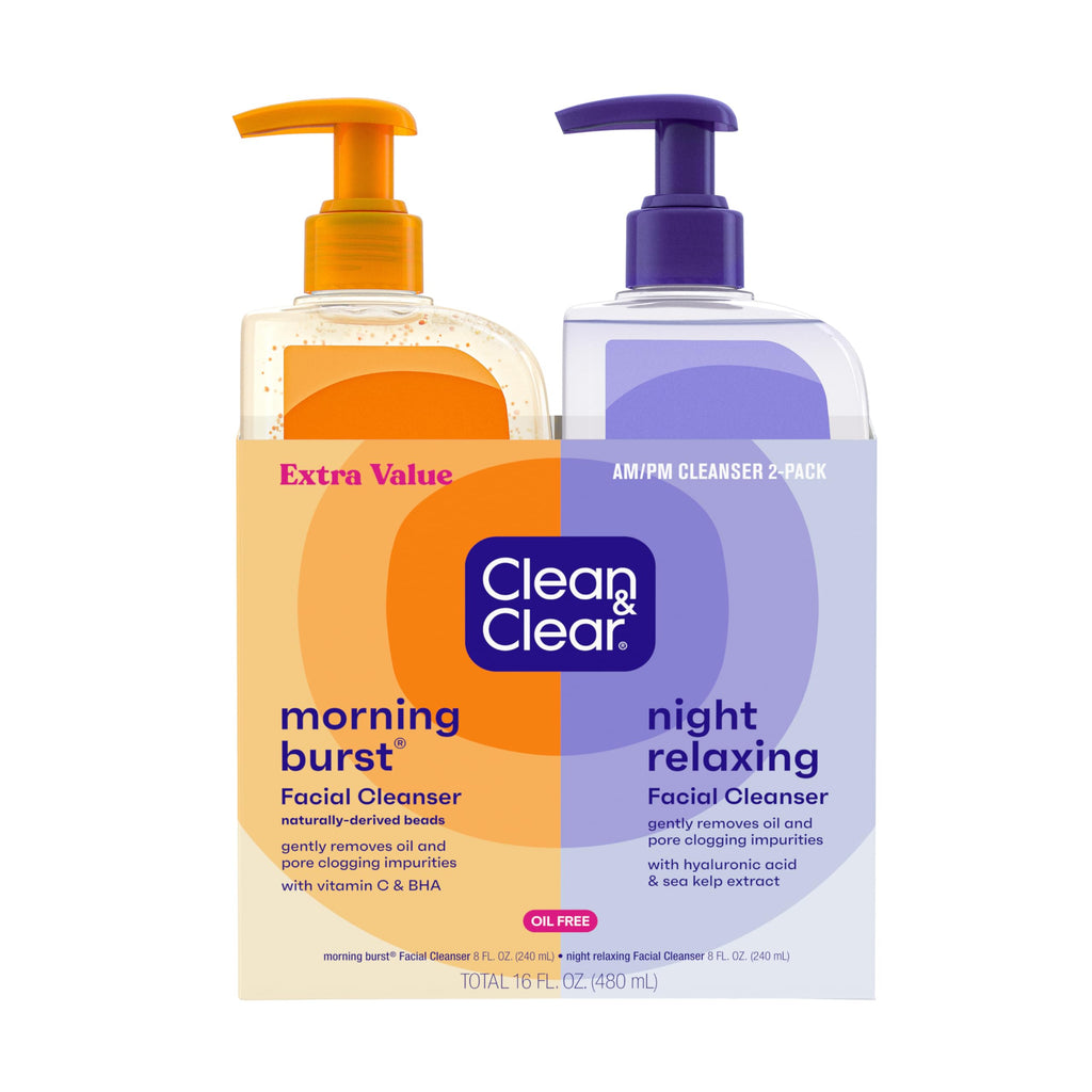 Oil-Free Facial Cleanser Duo with Citrus & Night Care 16oz