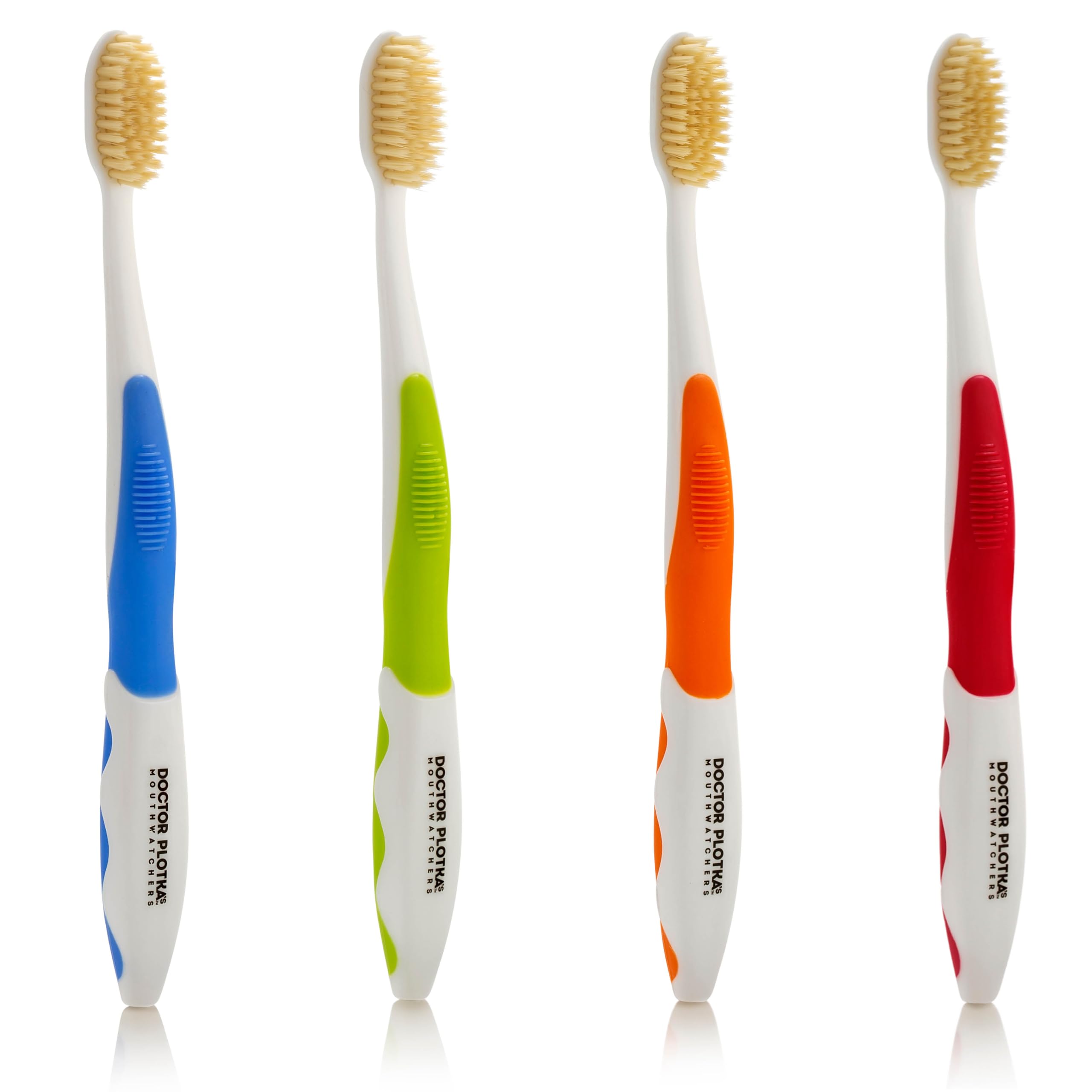 Manual Toothbrush Set with Floss Bristles Deep Clean 4-Pack