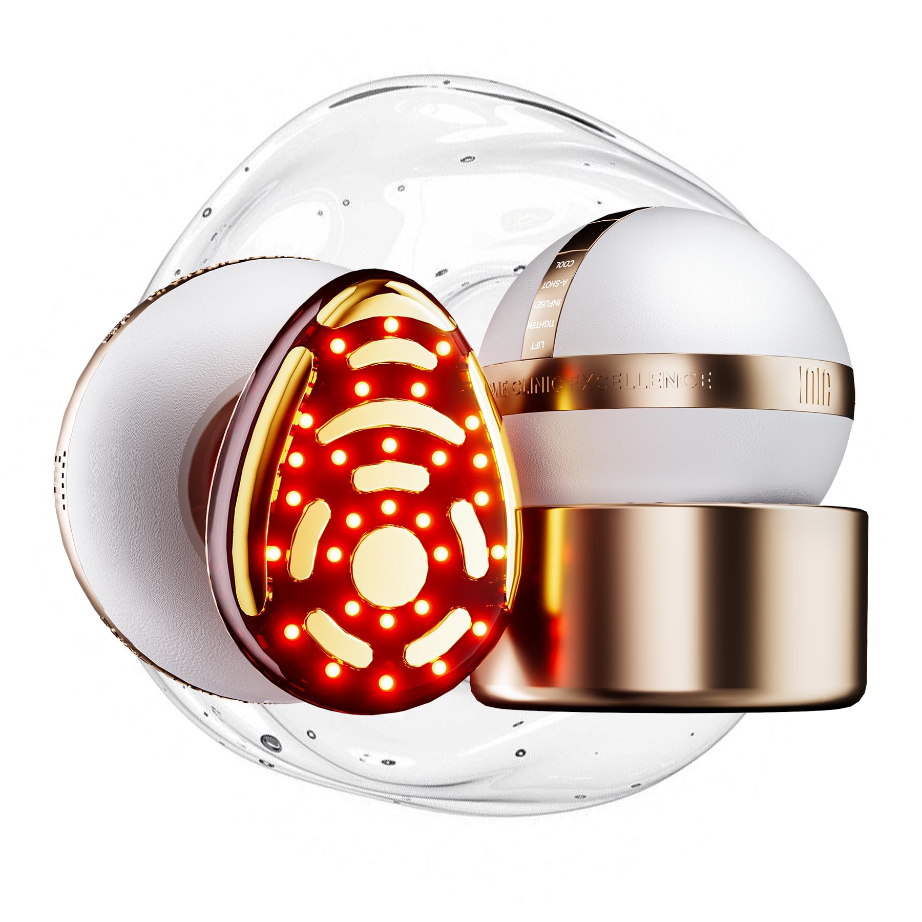 8-in-1 Microcurrent Facial Device with LED & Thermal Care