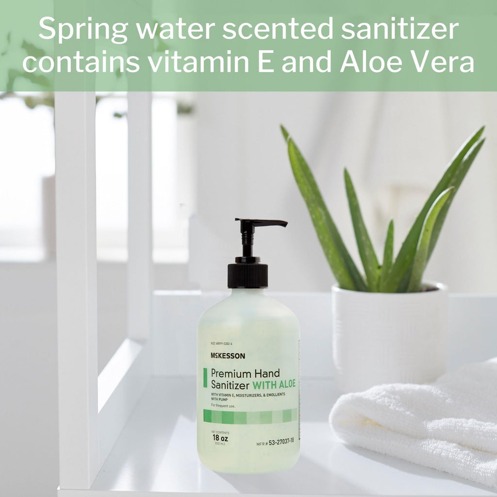 Alcohol Hand Sanitizer with Aloe Spring Water Scent 18oz