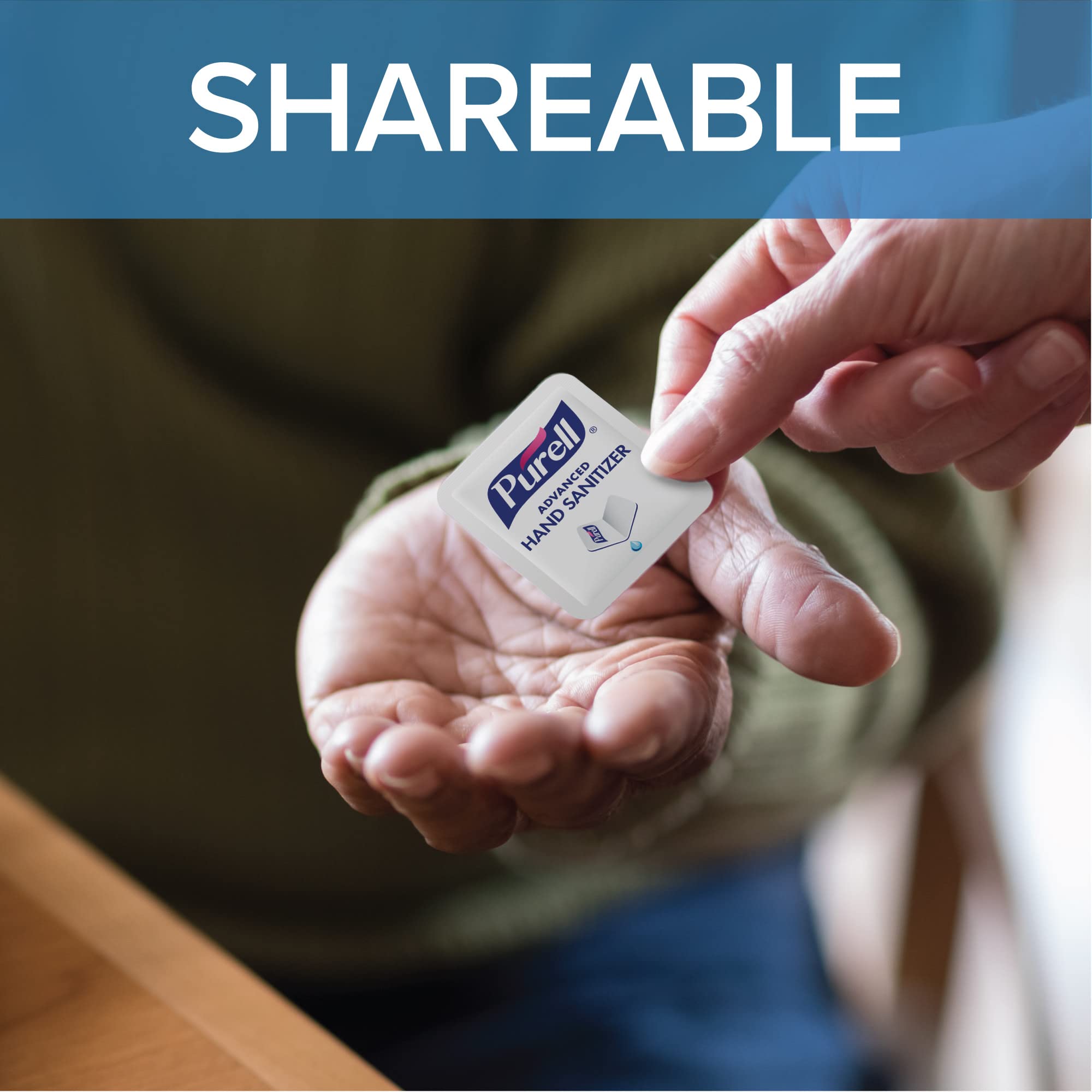 Purell SINGLES Advanced Hand Sanitizer Gel Count Single-Use Travel-Size Packets