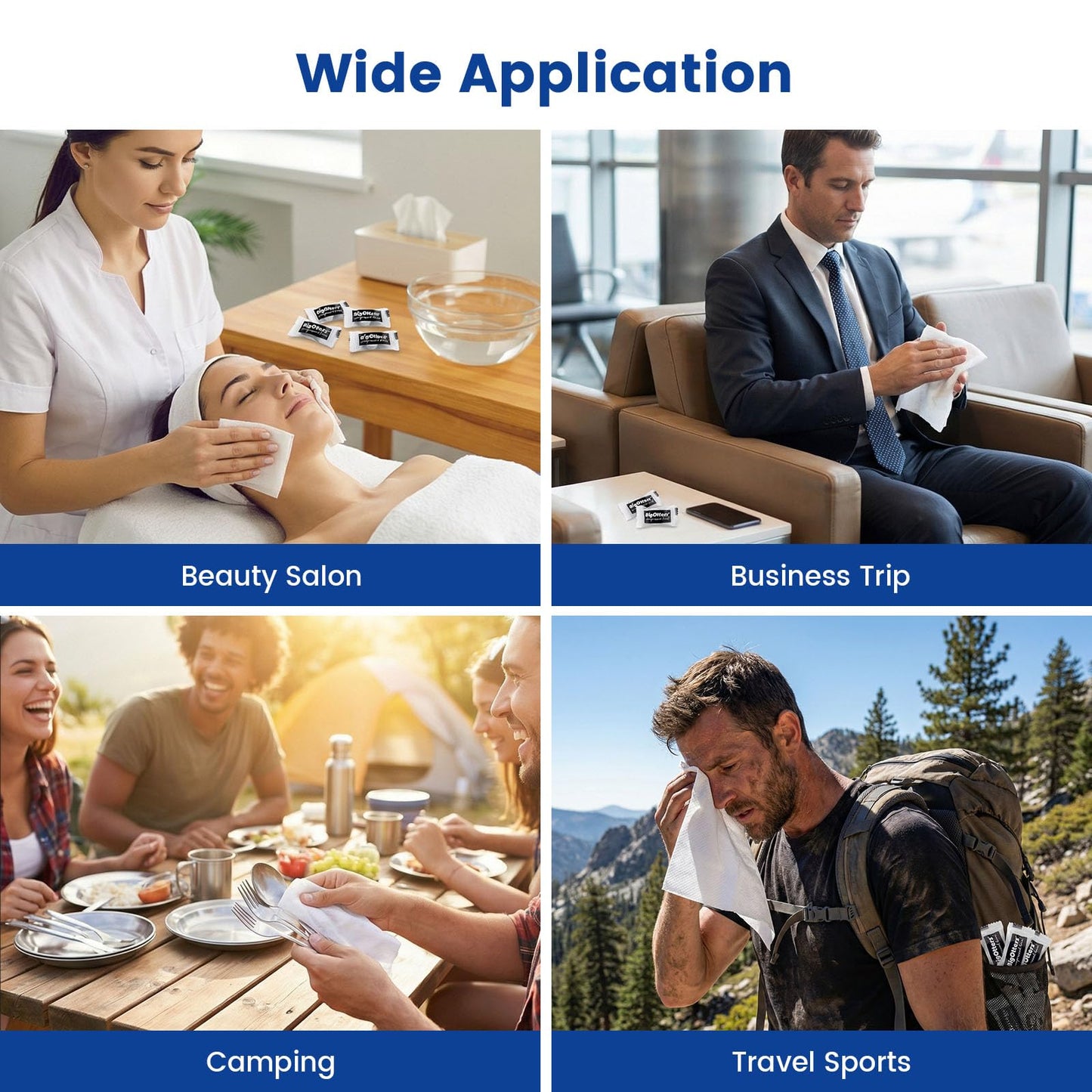 Compressed Towel Tablets 200 Pack Portable Camping Wipes