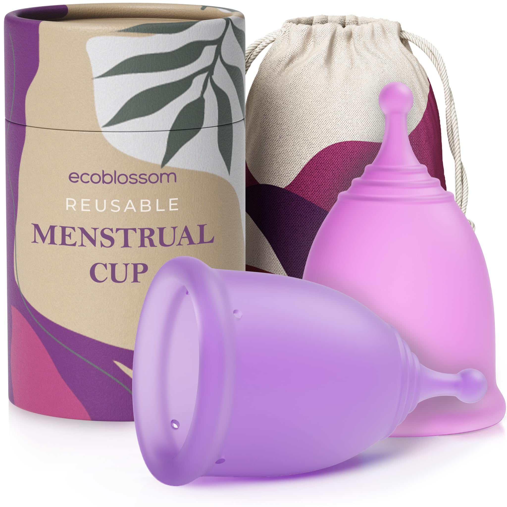 Reusable Menstrual Cup Set Medical Silicone 12 Hour Protection