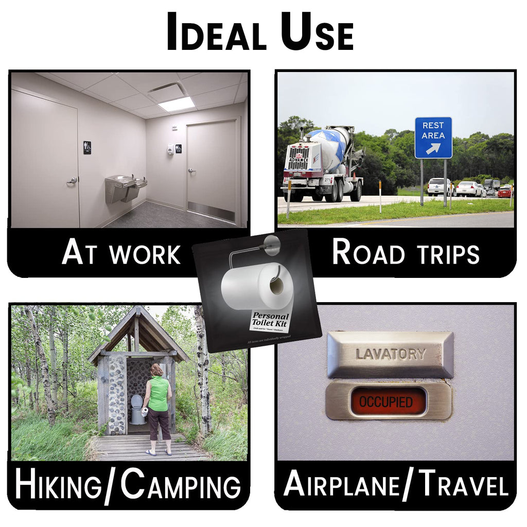 Disposable Toilet Hygiene Kit 10 Pack Travel Protection Set